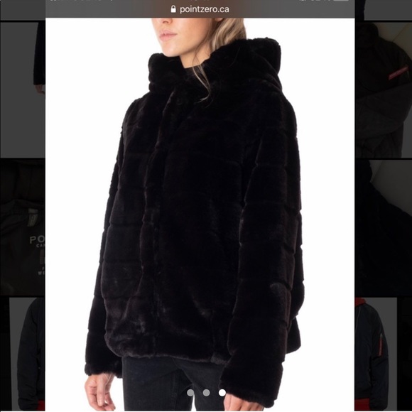 Chic Vegan Fur Jacket - Picture 2 of 3